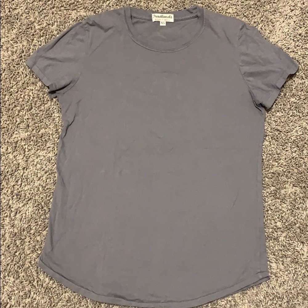 Tradlands Girlfriend Tee in Gray, made in USA🇺🇸